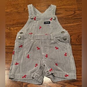 IZOD Striped Kids Overalls with Lobsters 🦞